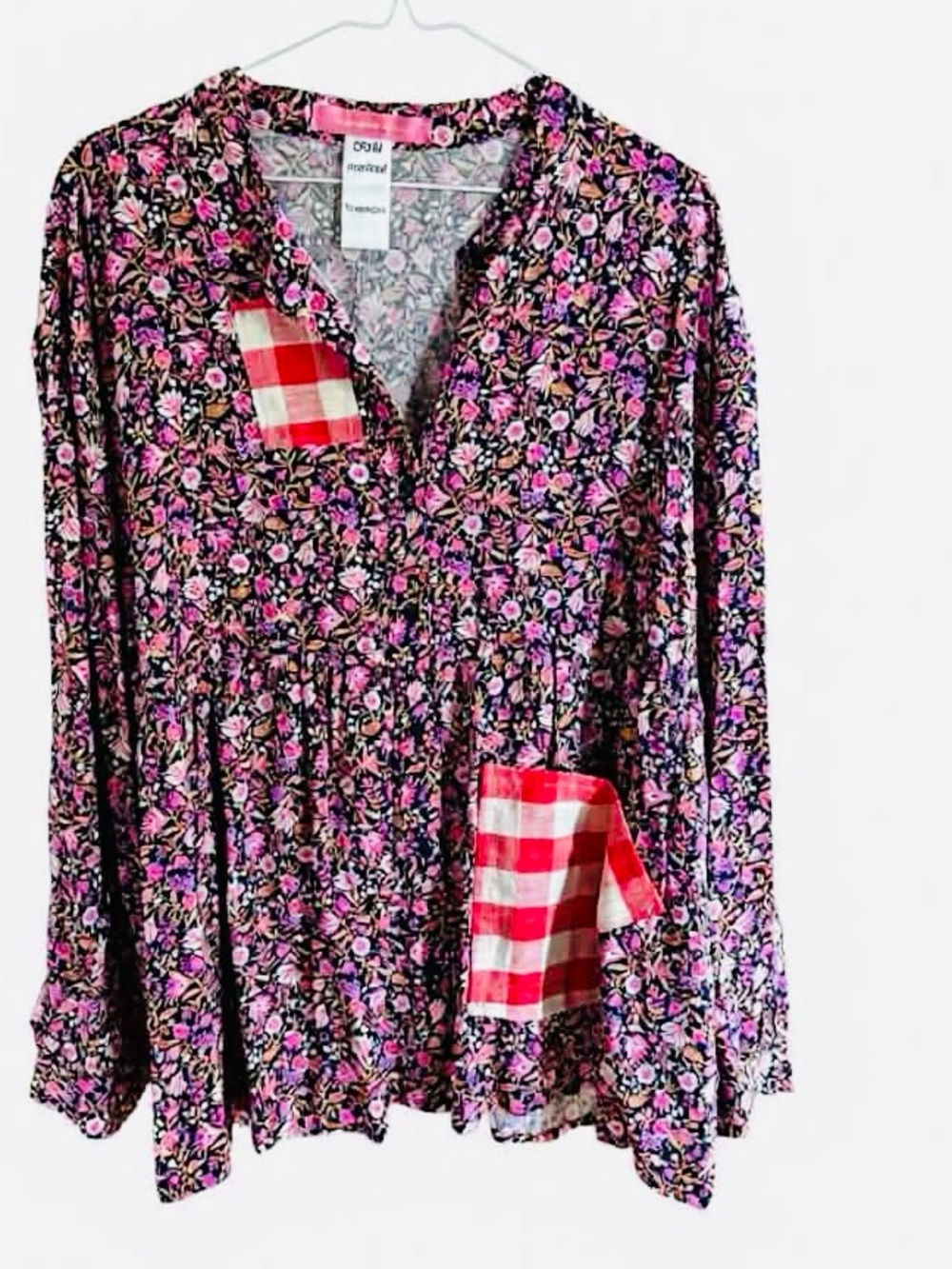 CRAM flowy patched blouse